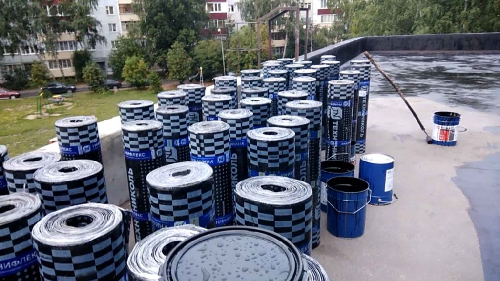Ремонт мягкой кровли магазина